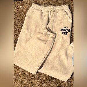 White Fox Sweatpants